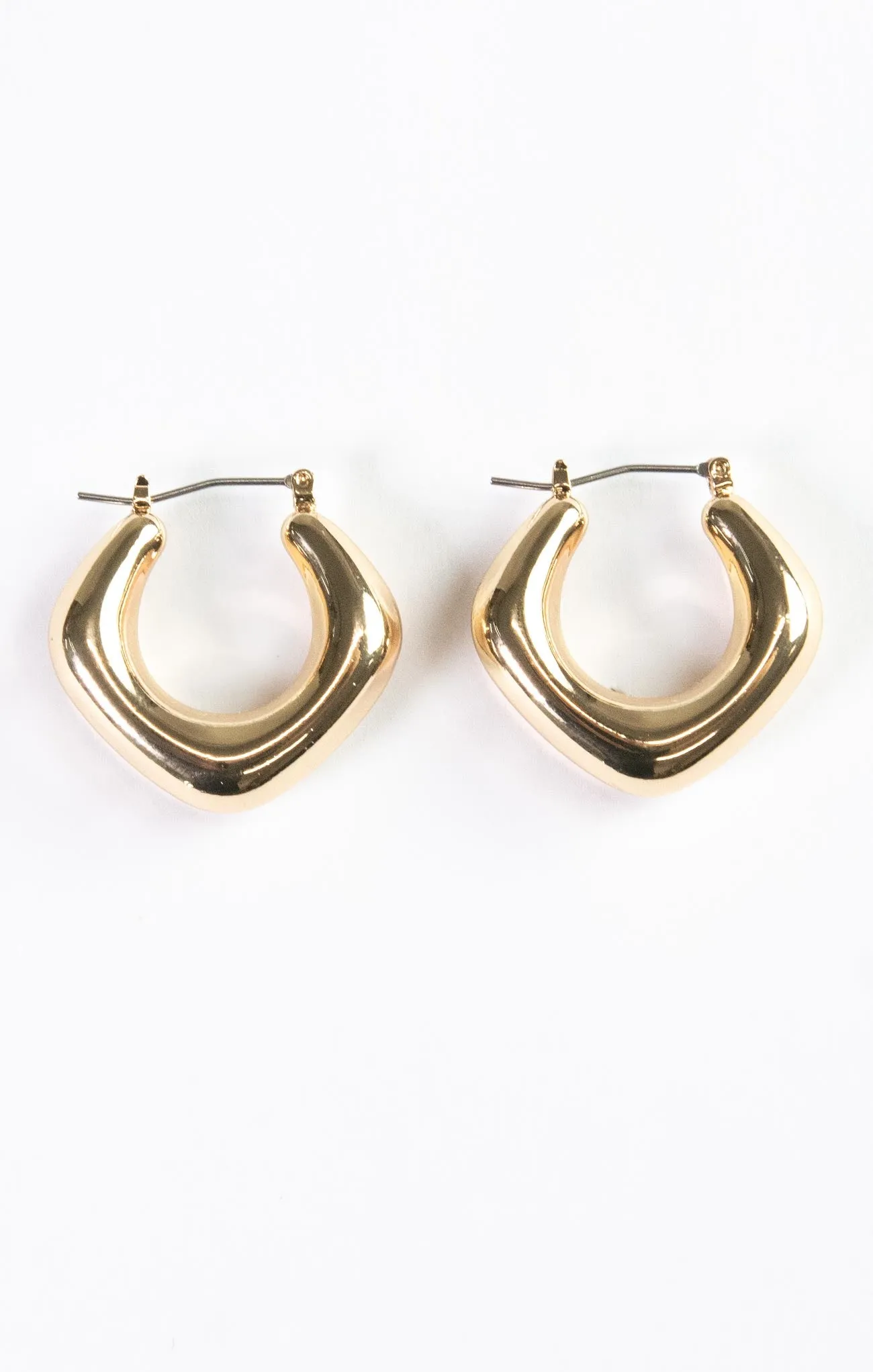 Puffy Round Rhombus Hoops