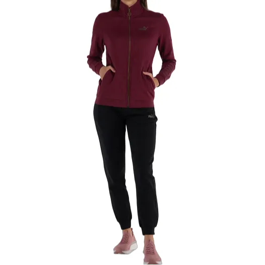 Puma women's tracksuit with full zip 679152-22 dark jasper