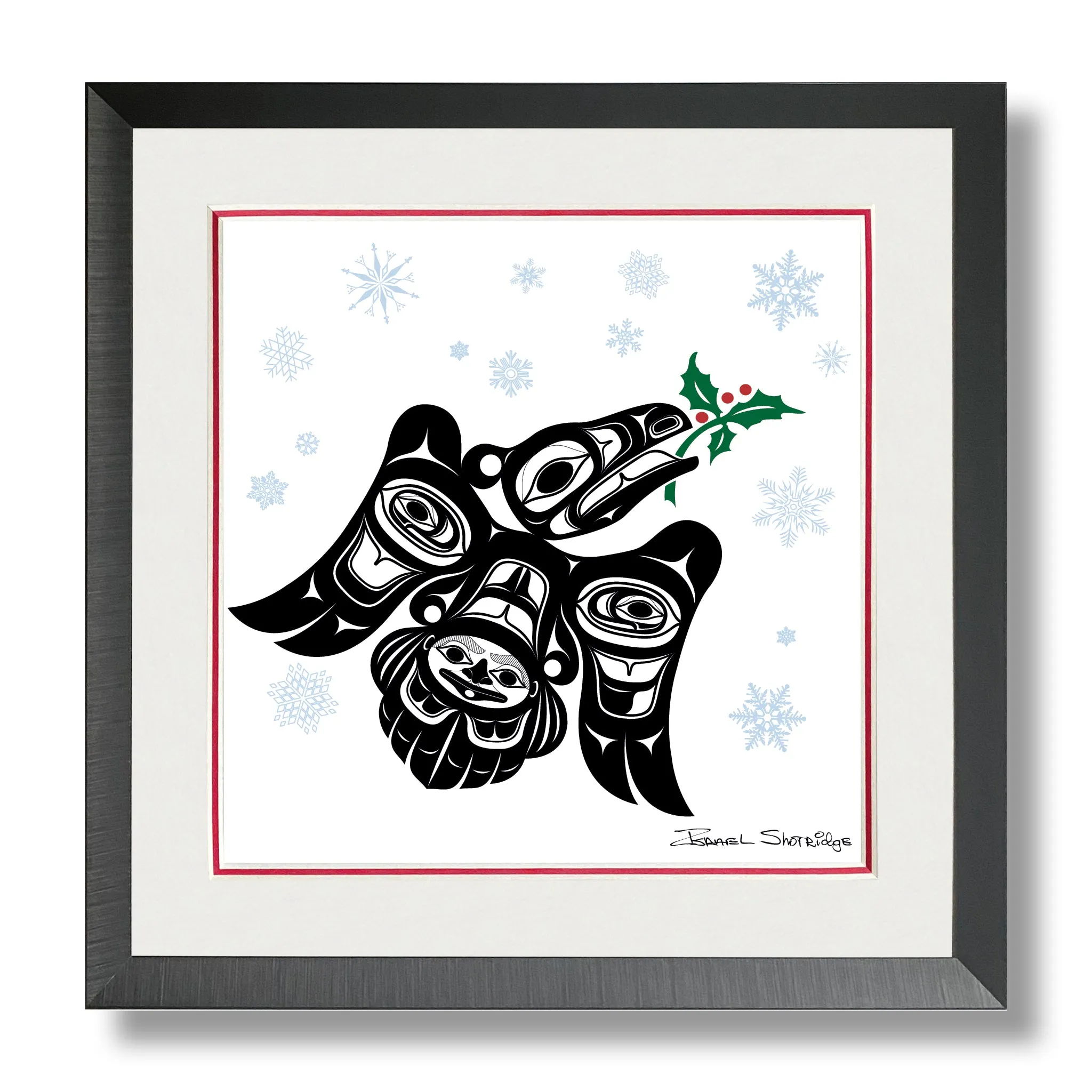 Raven Holly - Holiday Giclée - Framed Art Print