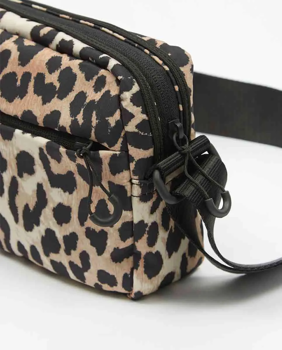 Recyled Tech Festival Bag Leopard