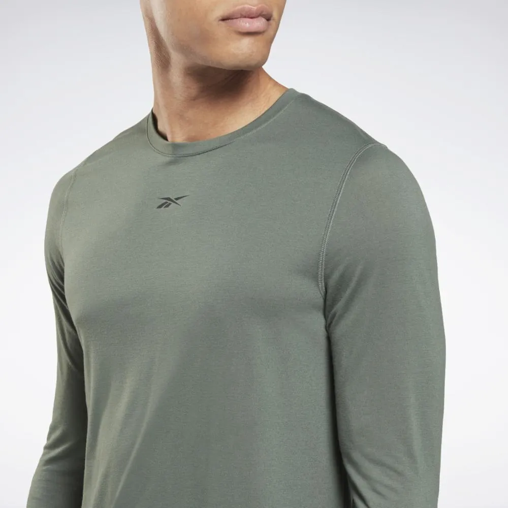 Reebok Apparel Men Training Supremium Long-Sleeve Top CHLGRN