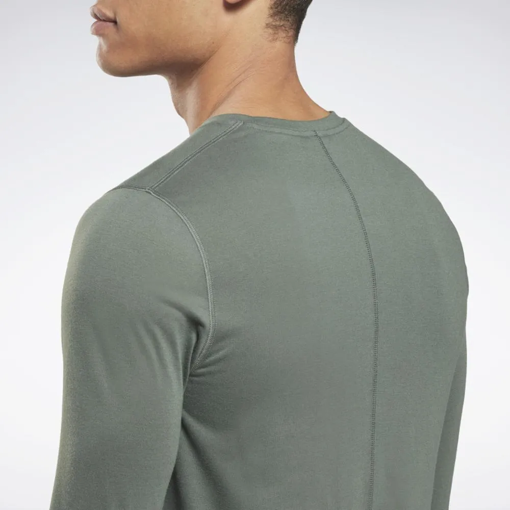 Reebok Apparel Men Training Supremium Long-Sleeve Top CHLGRN