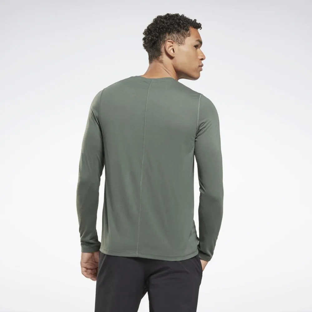 Reebok Apparel Men Training Supremium Long-Sleeve Top CHLGRN