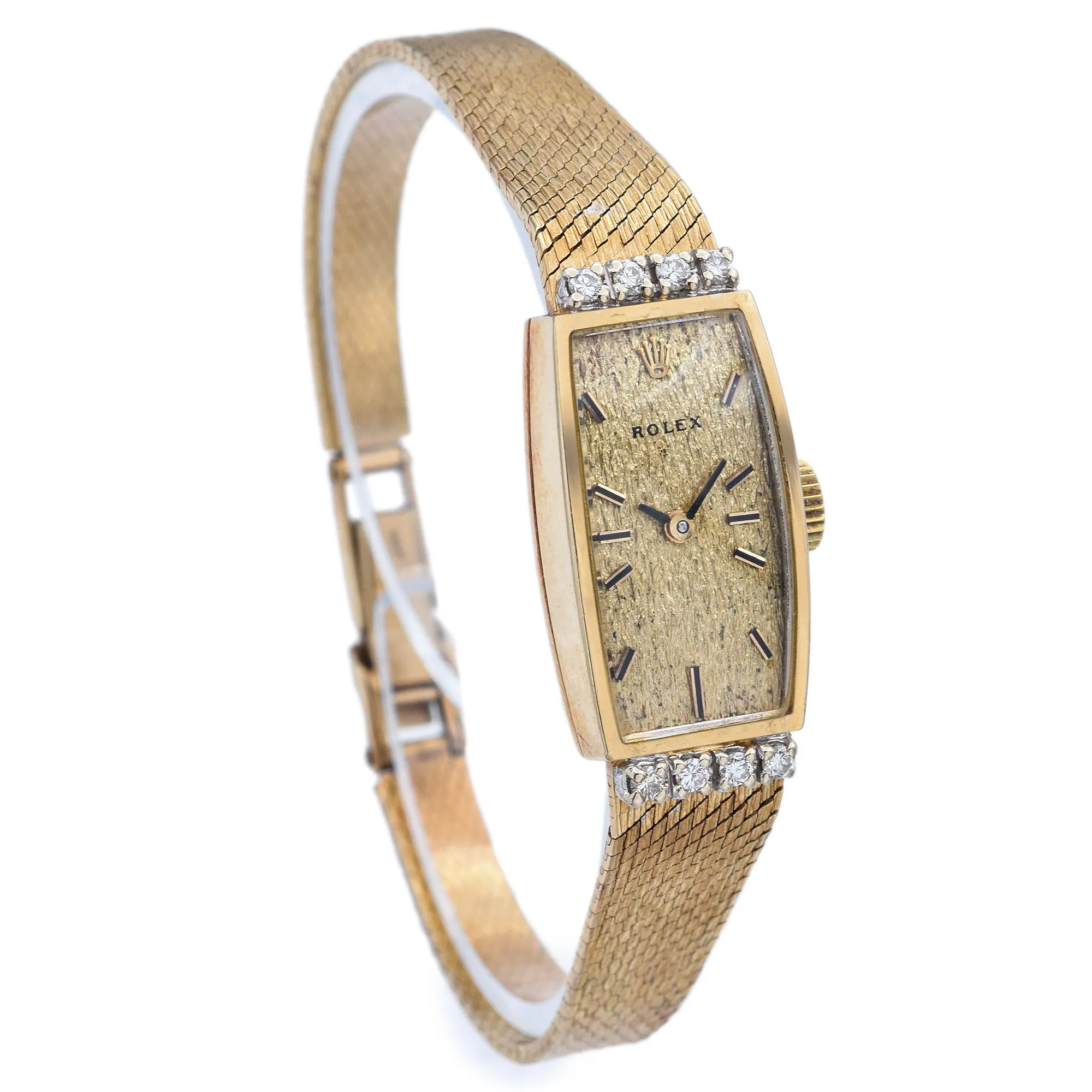 Rolex 14K Yellow Gold Diamond Hand Wind Women's Watch