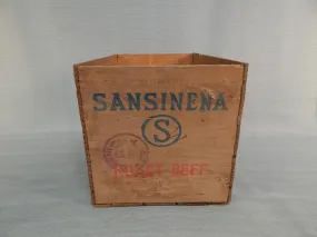 Sansinena Roast Beef Wood Crate