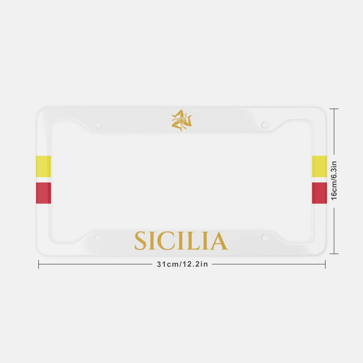 Sicily - License Plate Frame