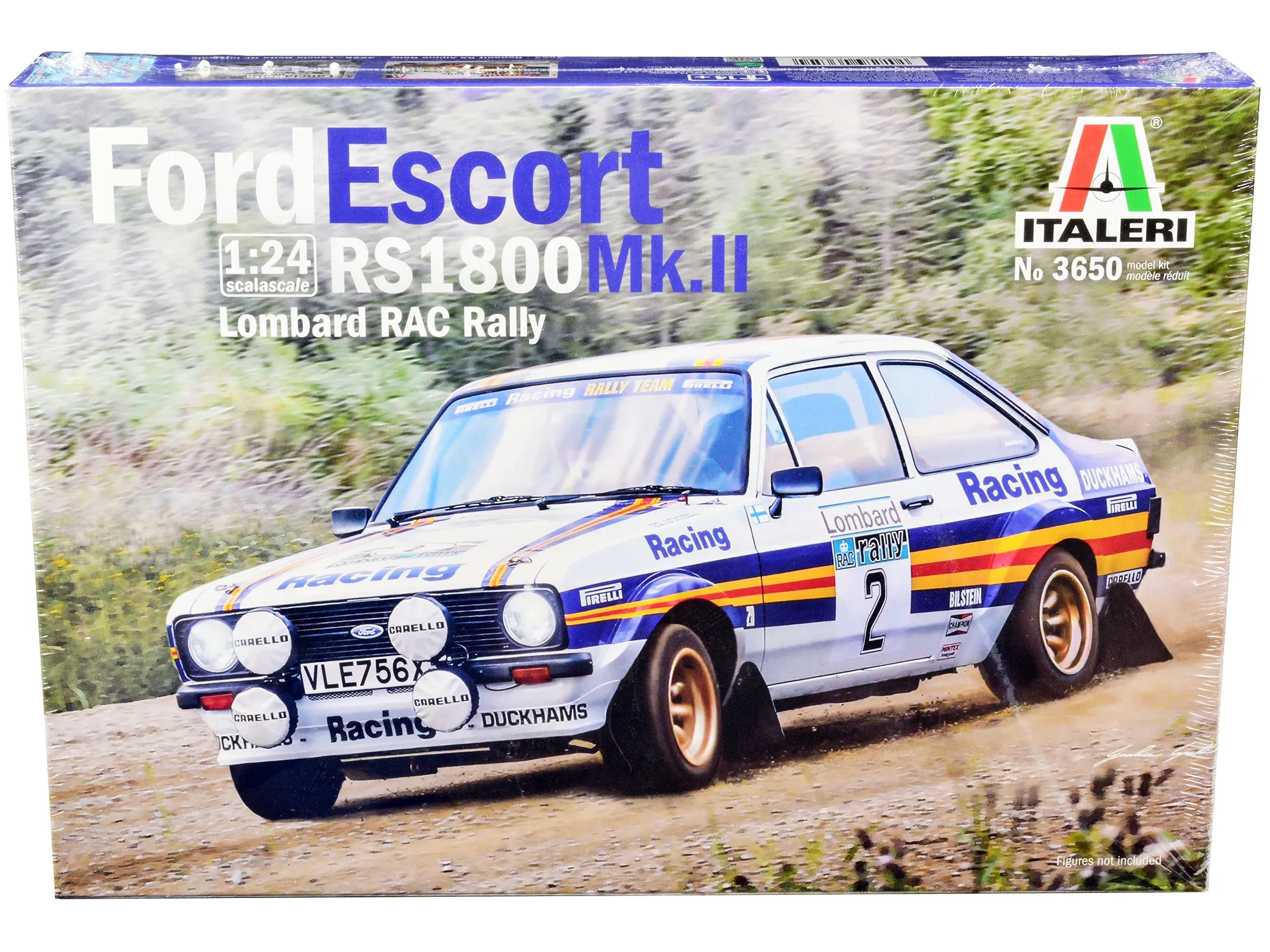 Skill 2 Model Kit Ford Escort RS 1800 Mk.II #2 Lombard RAC Rally (1981) 1/24 Scale Model by Italeri