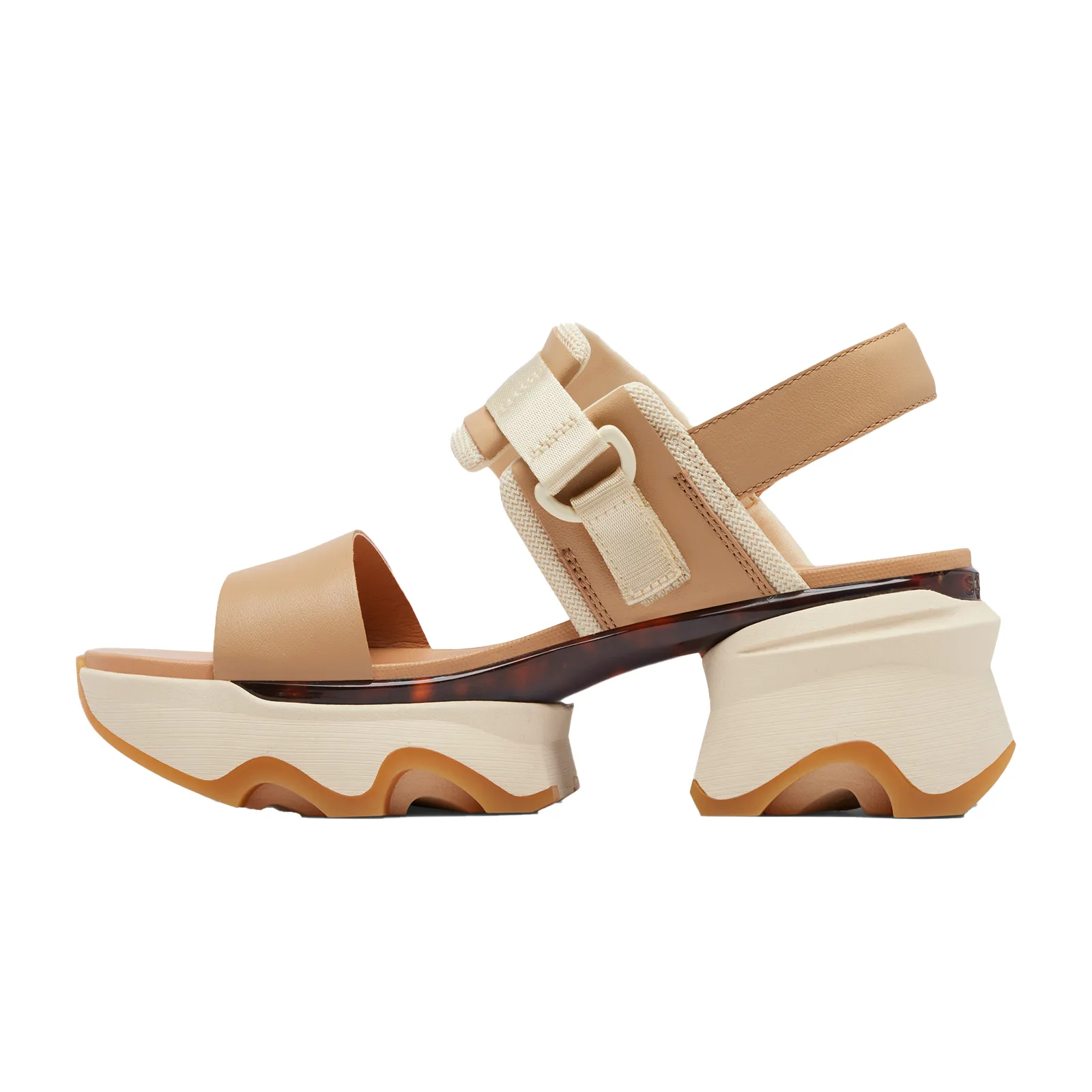 Sorel Kinetic Impact Slingback Heel Sandal (Women) - Honest Beige/Honey White