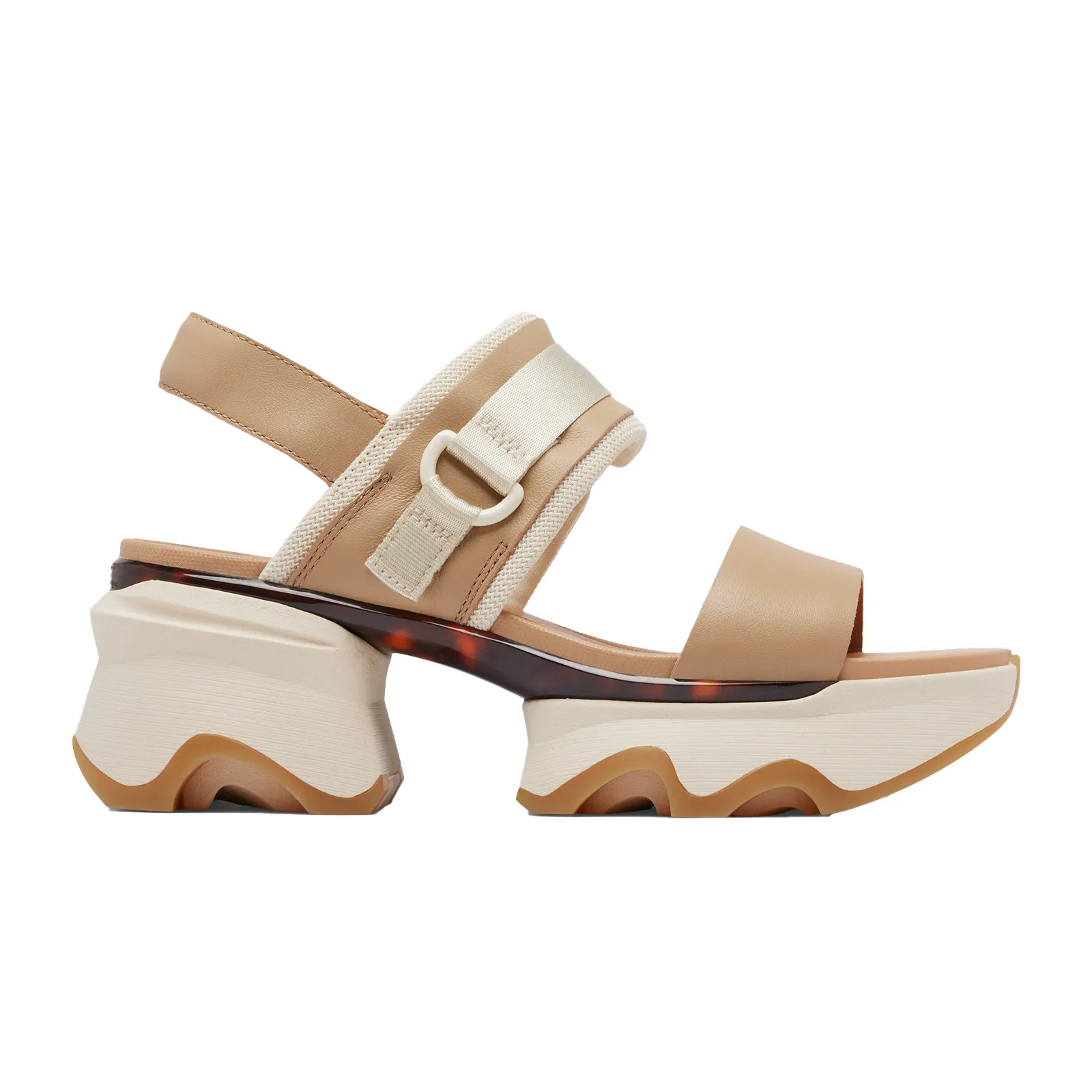 Sorel Kinetic Impact Slingback Heel Sandal (Women) - Honest Beige/Honey White