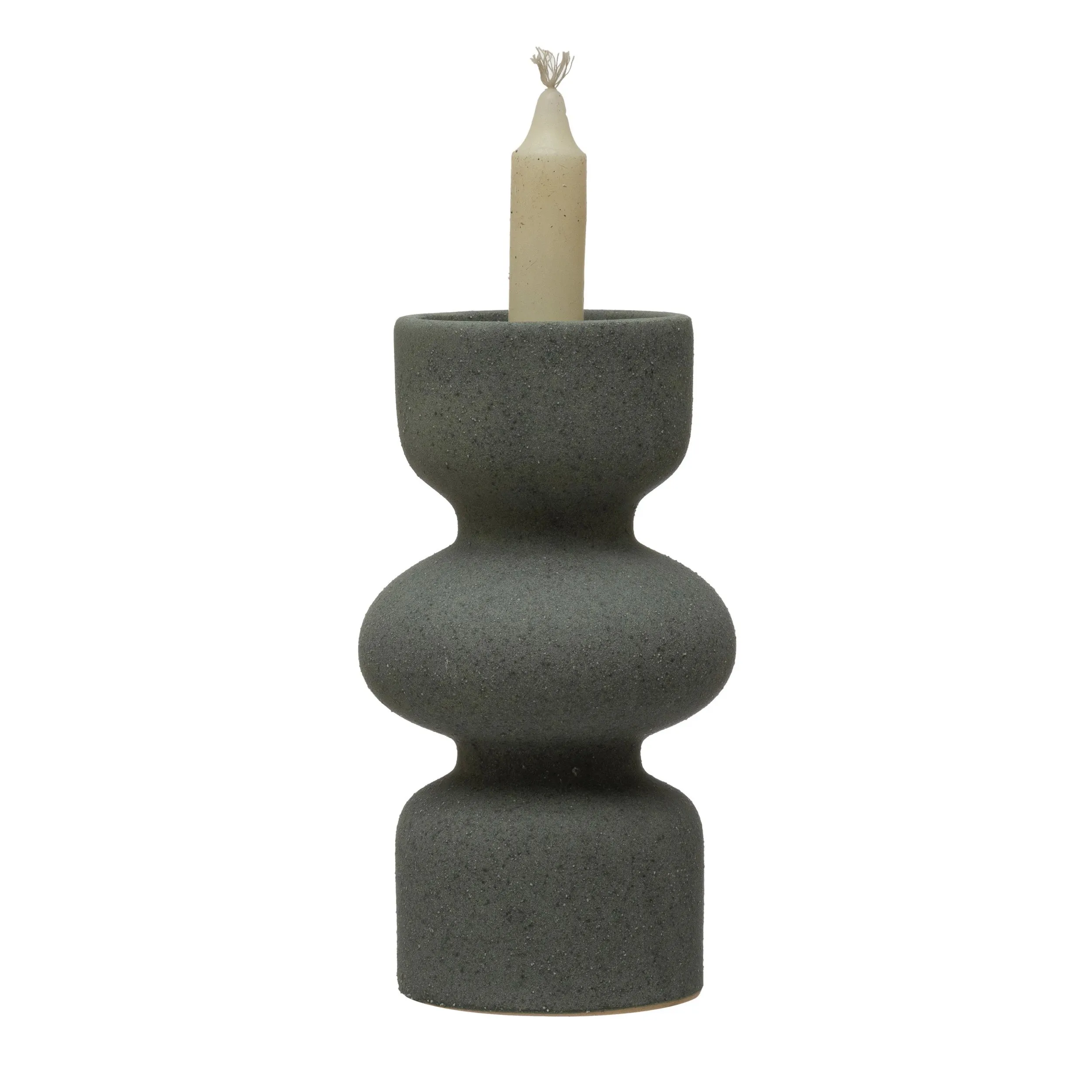 Stoneware Tealight   Taper Holder