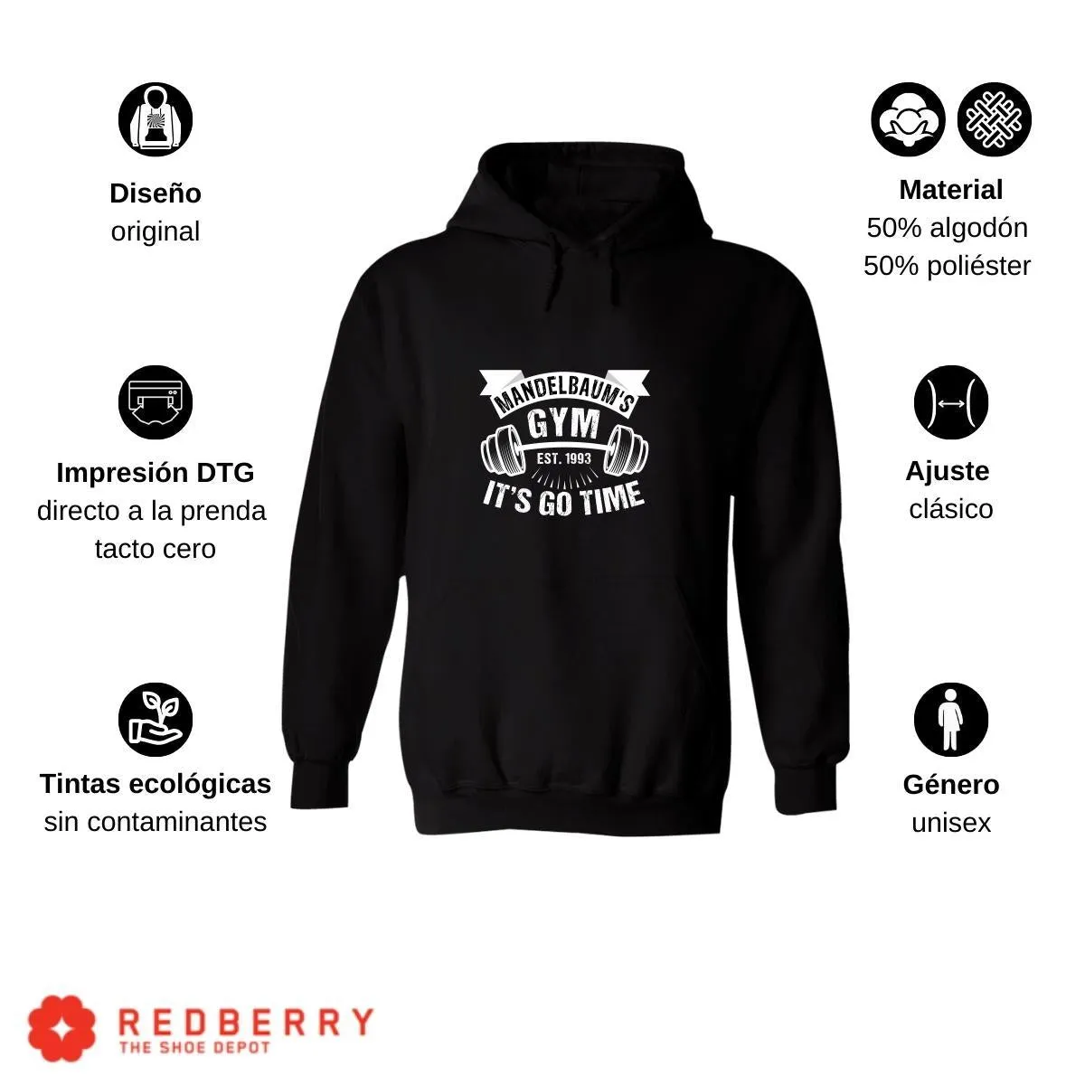 Sudadera Hombre  Hoodie Gym Ejercicio Fitness 006