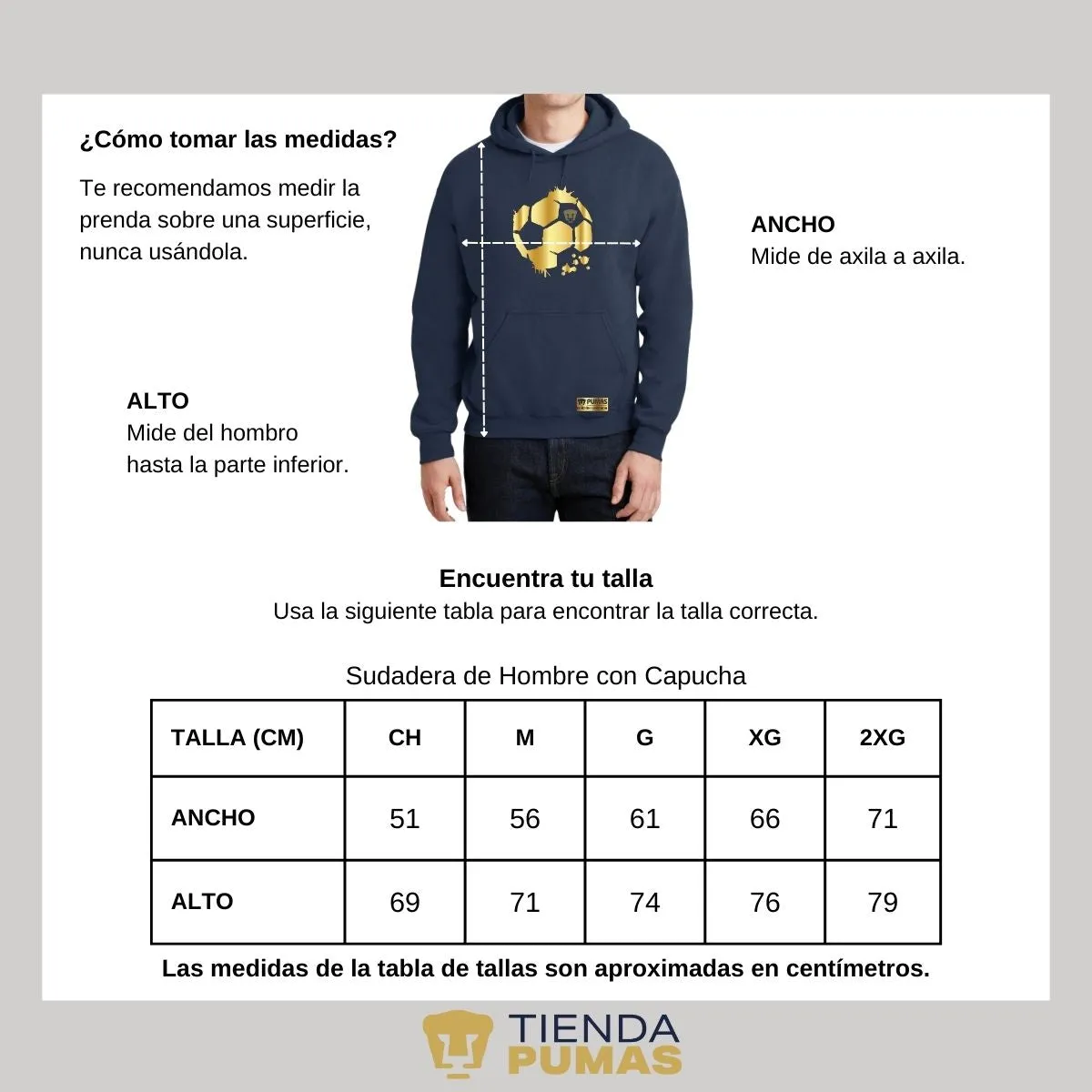 Sudadera para Hombre Hoodie Pumas UNAM Edición Limitada 2