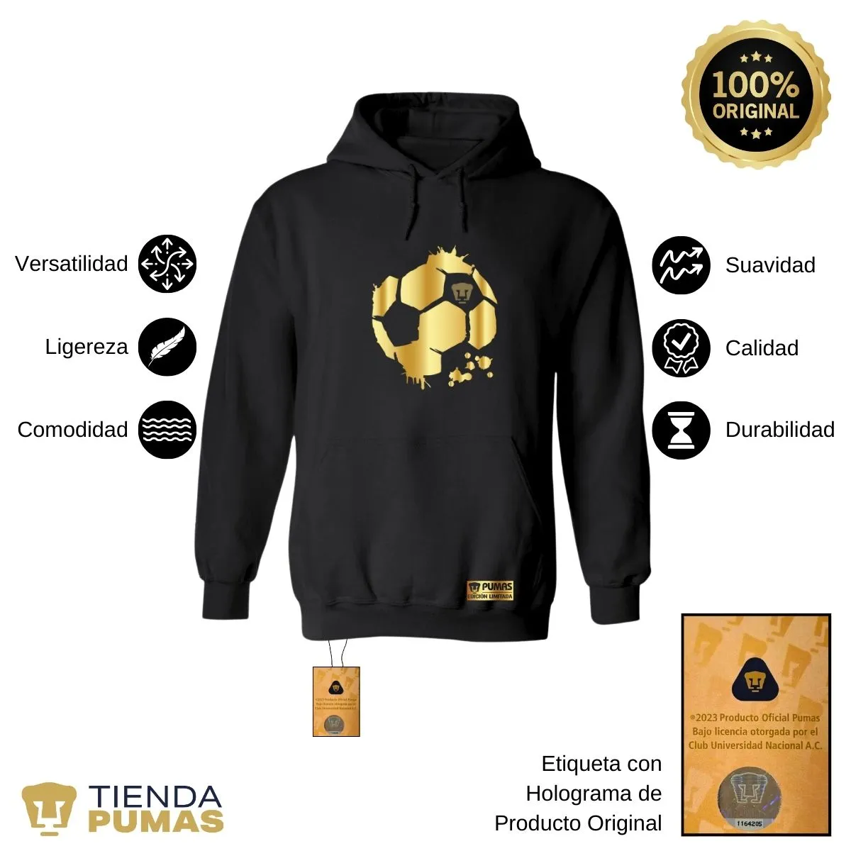 Sudadera para Hombre Hoodie Pumas UNAM Edición Limitada 2