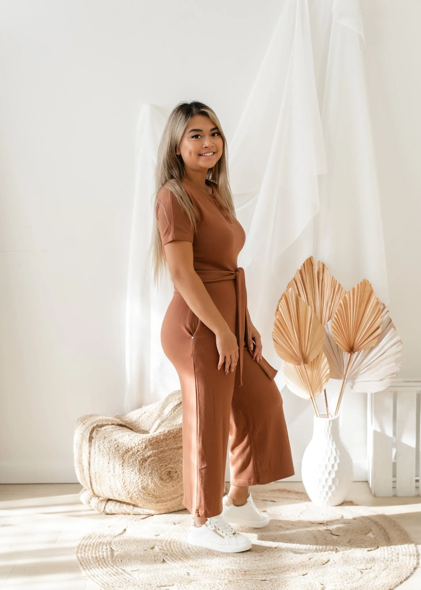 The Jonie Brushed Jersey Jumpsuit