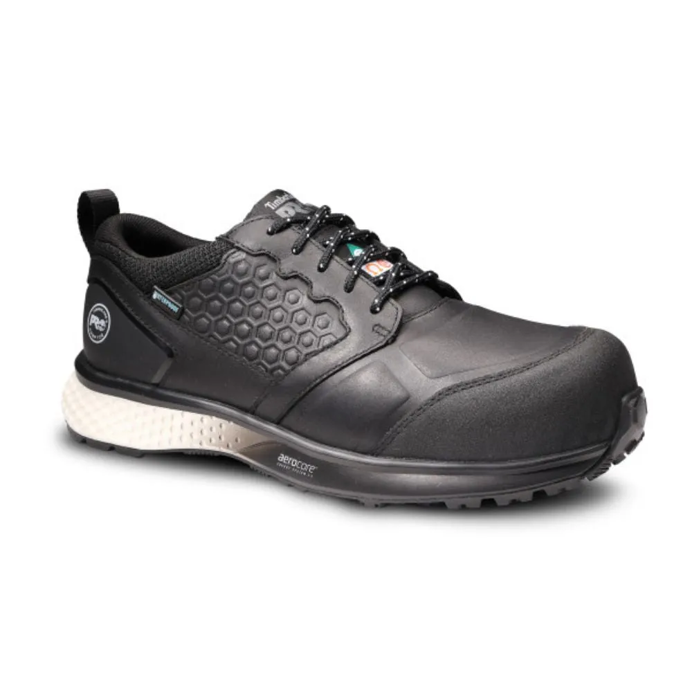 Timberland PRO Reaxion Men's WP Athletic Composite Toe Work Shoe TB0A5QAV001 - Black/Grey