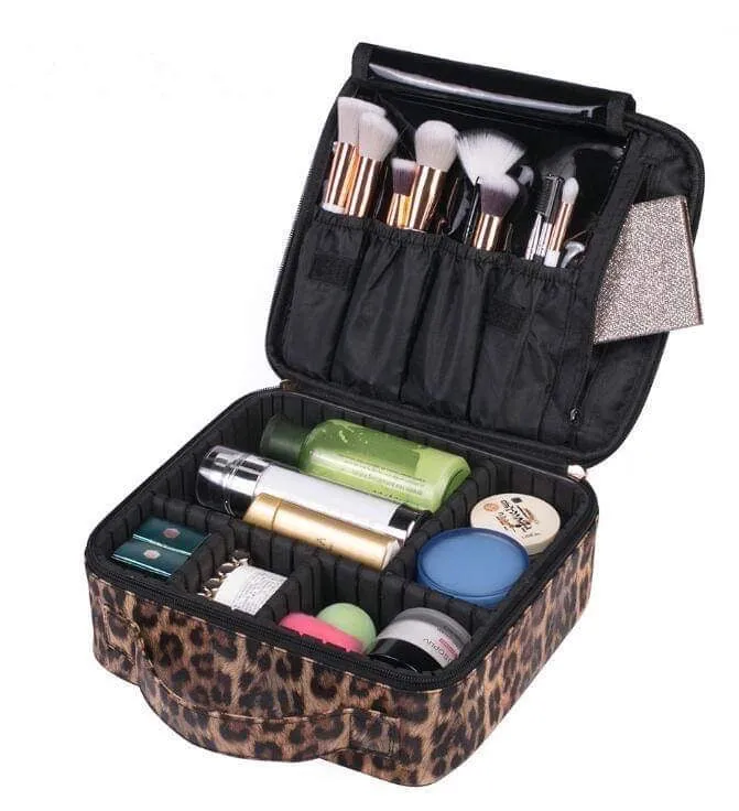 {TOTALLY WILD   ORGANIZED} Leopard Make-Up/Storage Organizer