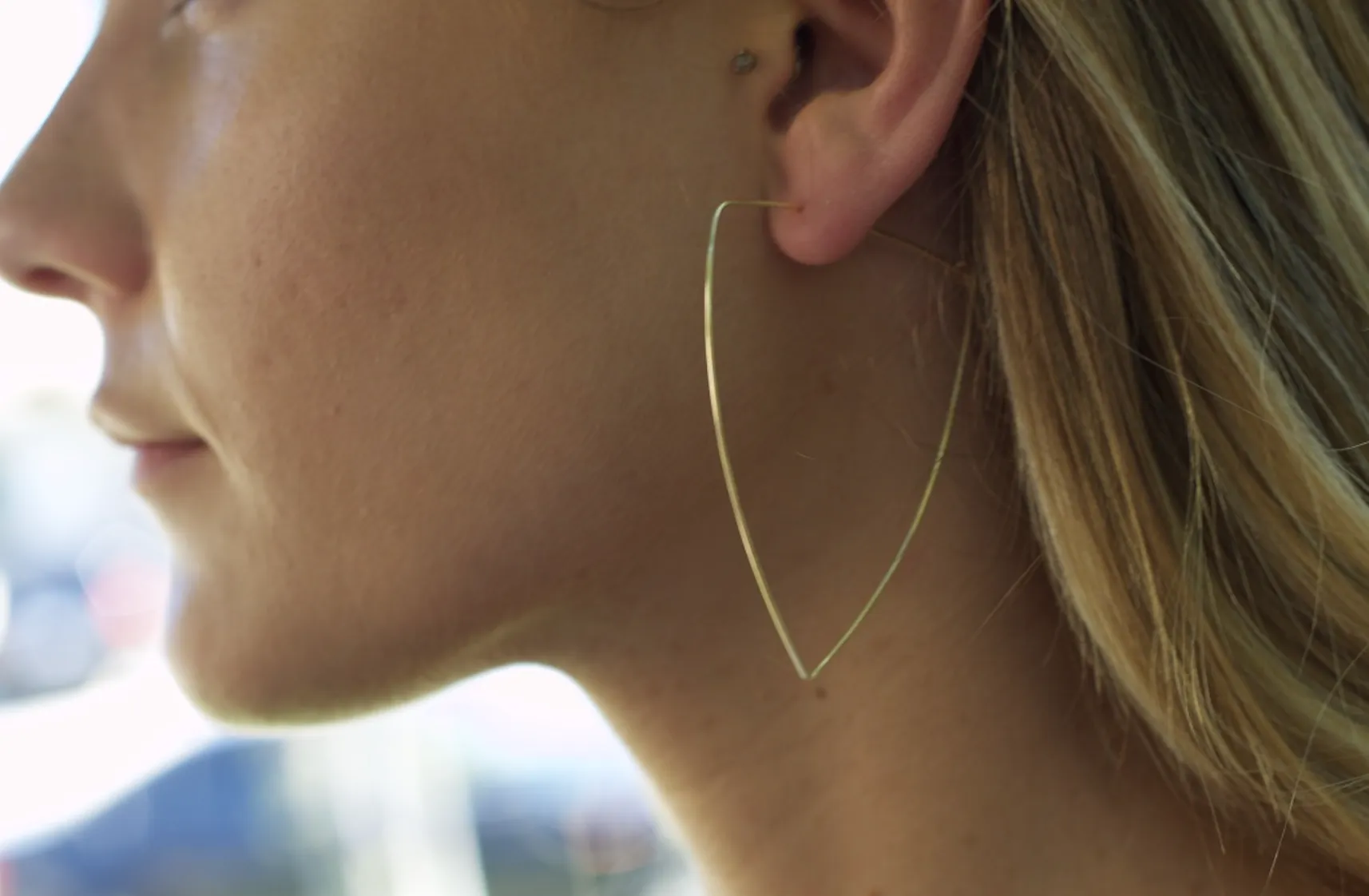 Triangle Hoop Earrings