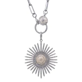 Two-Tone Sunburst Pendant