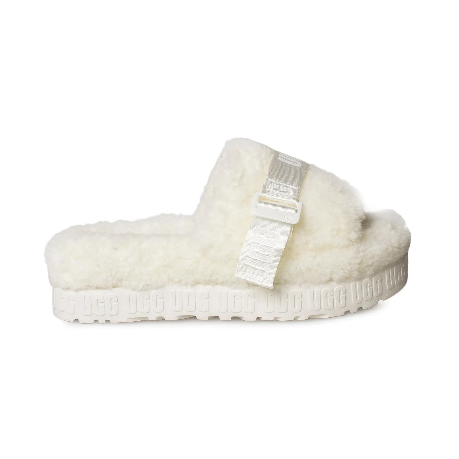 UGG Fluffita White Sandals - Women's