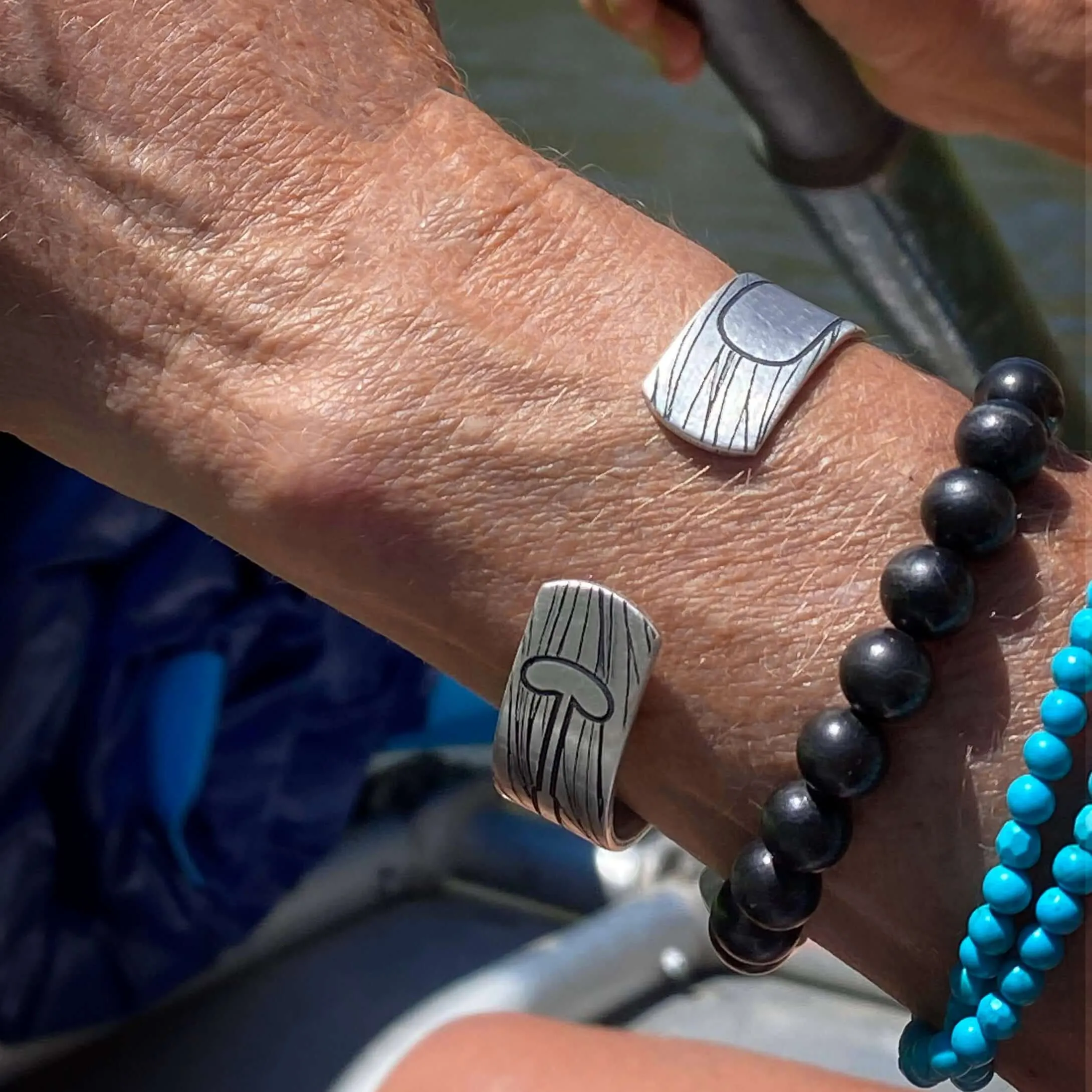 Upstream Cuff Bracelet - Paddle River Rafting Adventure