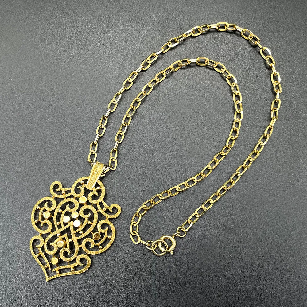 【USA輸入】ヴィンテージ CROWN TRIFARI アブストラクト ネックレス/Vintage CROWN TRIFARI Abstract Necklace