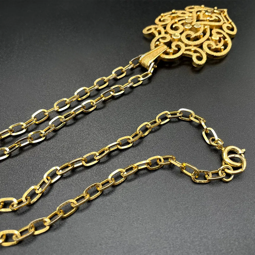 【USA輸入】ヴィンテージ CROWN TRIFARI アブストラクト ネックレス/Vintage CROWN TRIFARI Abstract Necklace