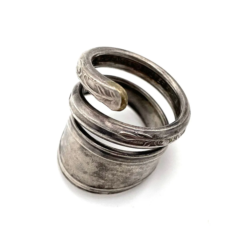 【USA輸入】ヴィンテージ シルバープレート スプーン リング/Vintage Silver Plate Spoon Ring