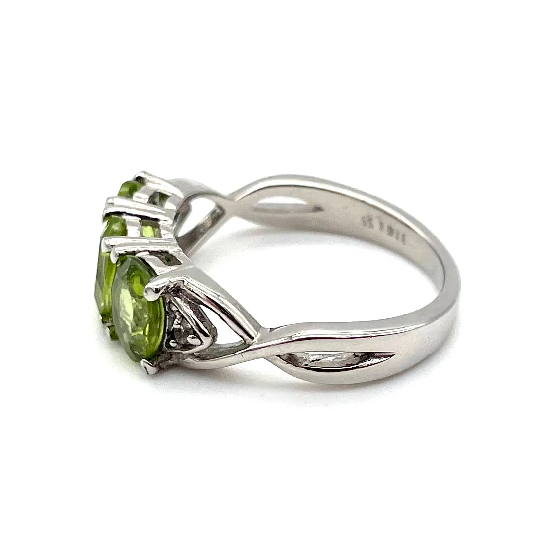 【USA輸入】ヴィンテージ ペリドットグリーン ビジュー リング/Vintage Peridot Green Bijou Ring