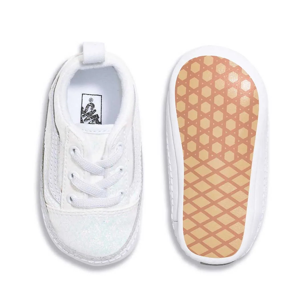 Vans - Kids' (Infant) Old Skool Glitter Crib Shoes (4P3TWHT)