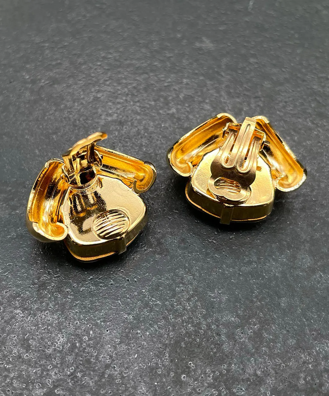 【ドイツ買付】ヴィンテージ SEIBOTH クリアガラス イヤリング/Vintage SEIBOTH Clear Glass Clip On Earrings