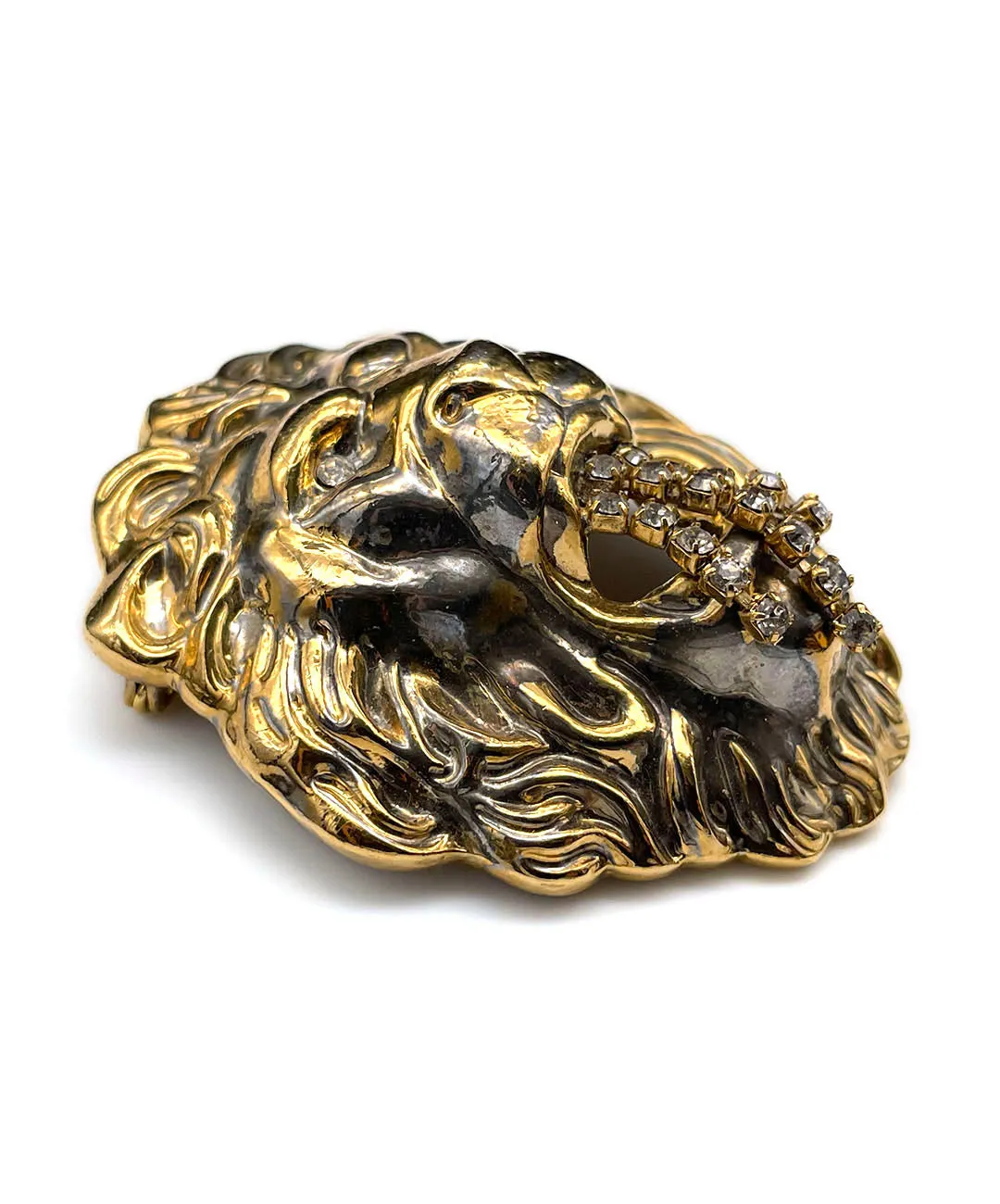 【ドイツ買付】ヴィンテージ SEIBOTH ライオン ビジュー ブローチ/Vintage SEIBOTH LION Bijou Brooch