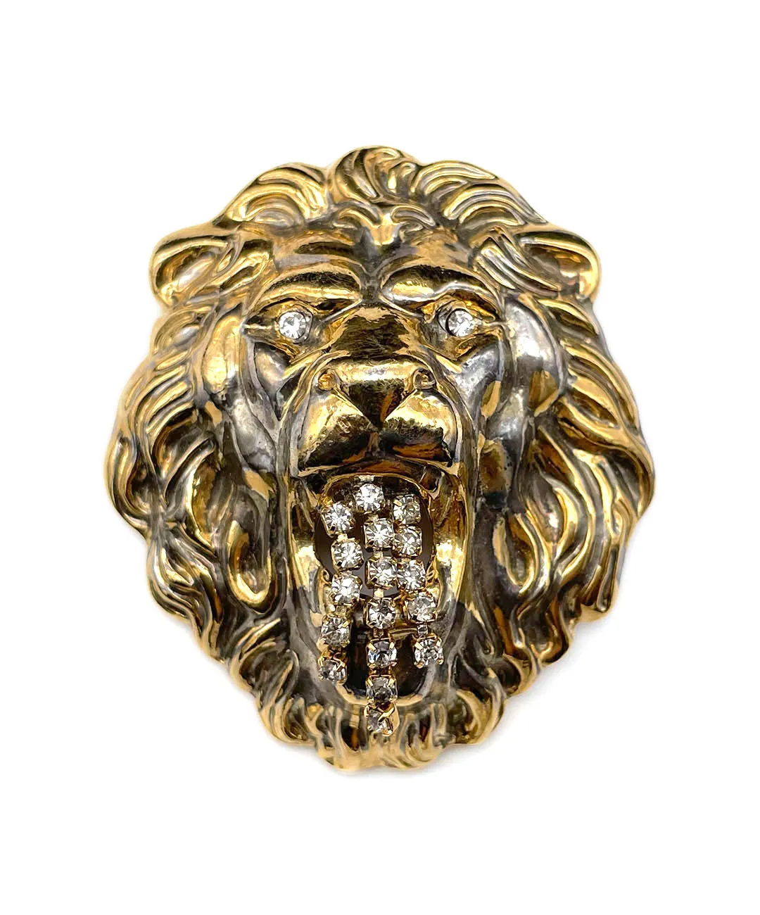 【ドイツ買付】ヴィンテージ SEIBOTH ライオン ビジュー ブローチ/Vintage SEIBOTH LION Bijou Brooch