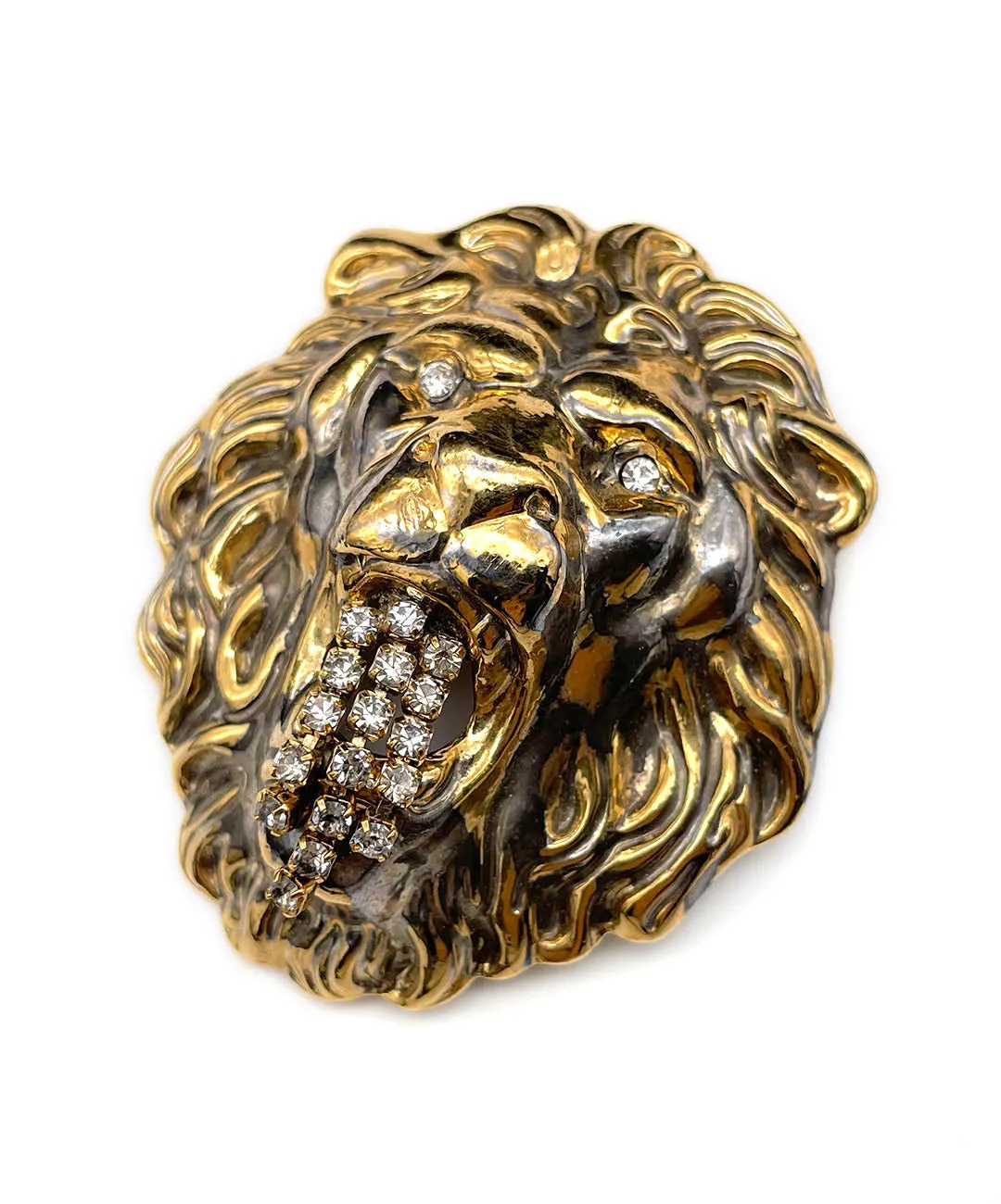 【ドイツ買付】ヴィンテージ SEIBOTH ライオン ビジュー ブローチ/Vintage SEIBOTH LION Bijou Brooch