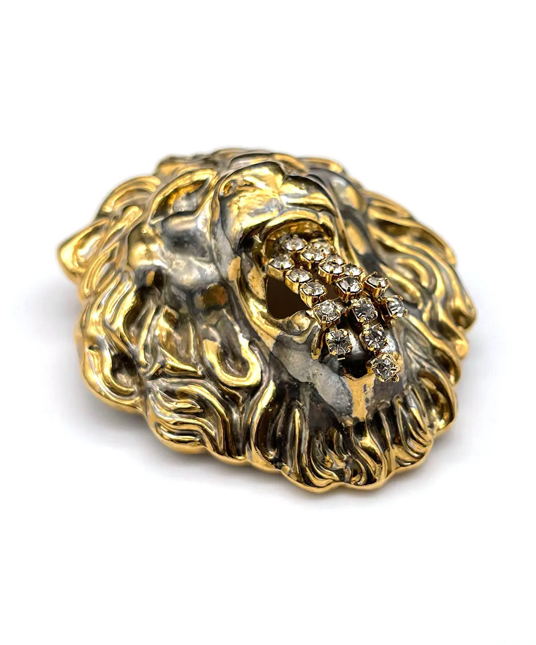 【ドイツ買付】ヴィンテージ SEIBOTH ライオン ビジュー ブローチ/Vintage SEIBOTH LION Bijou Brooch