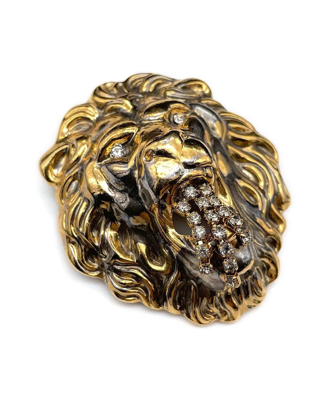 【ドイツ買付】ヴィンテージ SEIBOTH ライオン ビジュー ブローチ/Vintage SEIBOTH LION Bijou Brooch