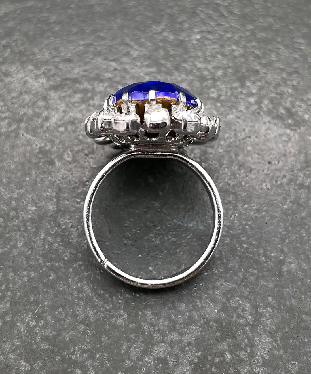 【ドイツ買付】ヴィンテージ SEIBOTH ロイヤルブルー ビジュー リング/Vintage SEIBOTH Blue Bijou Ring