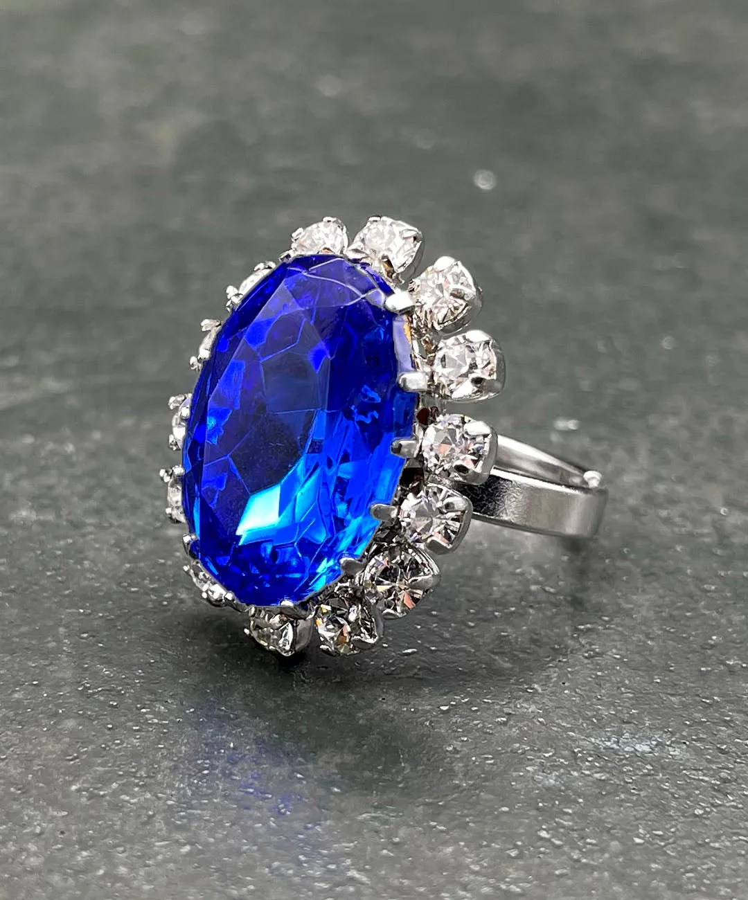 【ドイツ買付】ヴィンテージ SEIBOTH ロイヤルブルー ビジュー リング/Vintage SEIBOTH Blue Bijou Ring