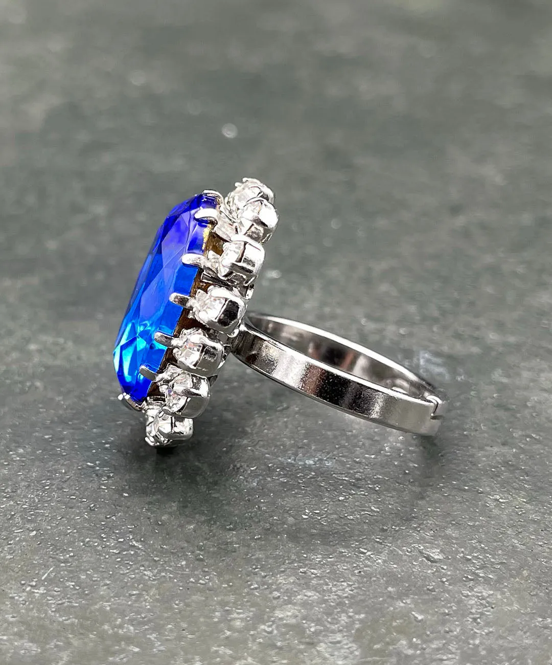 【ドイツ買付】ヴィンテージ SEIBOTH ロイヤルブルー ビジュー リング/Vintage SEIBOTH Blue Bijou Ring