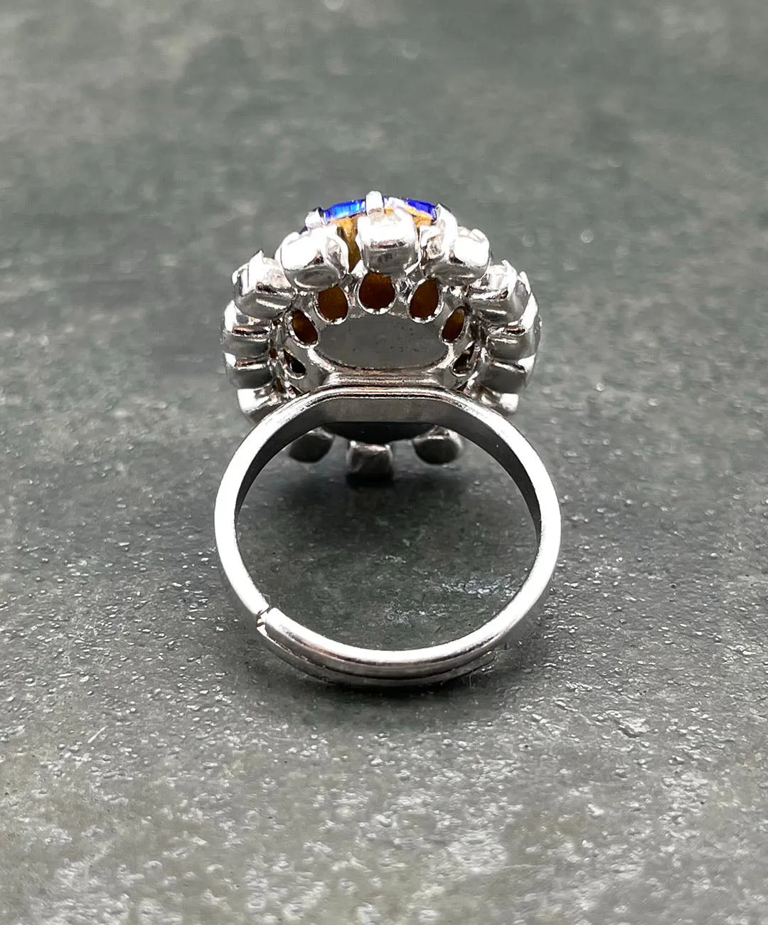 【ドイツ買付】ヴィンテージ SEIBOTH ロイヤルブルー ビジュー リング/Vintage SEIBOTH Blue Bijou Ring