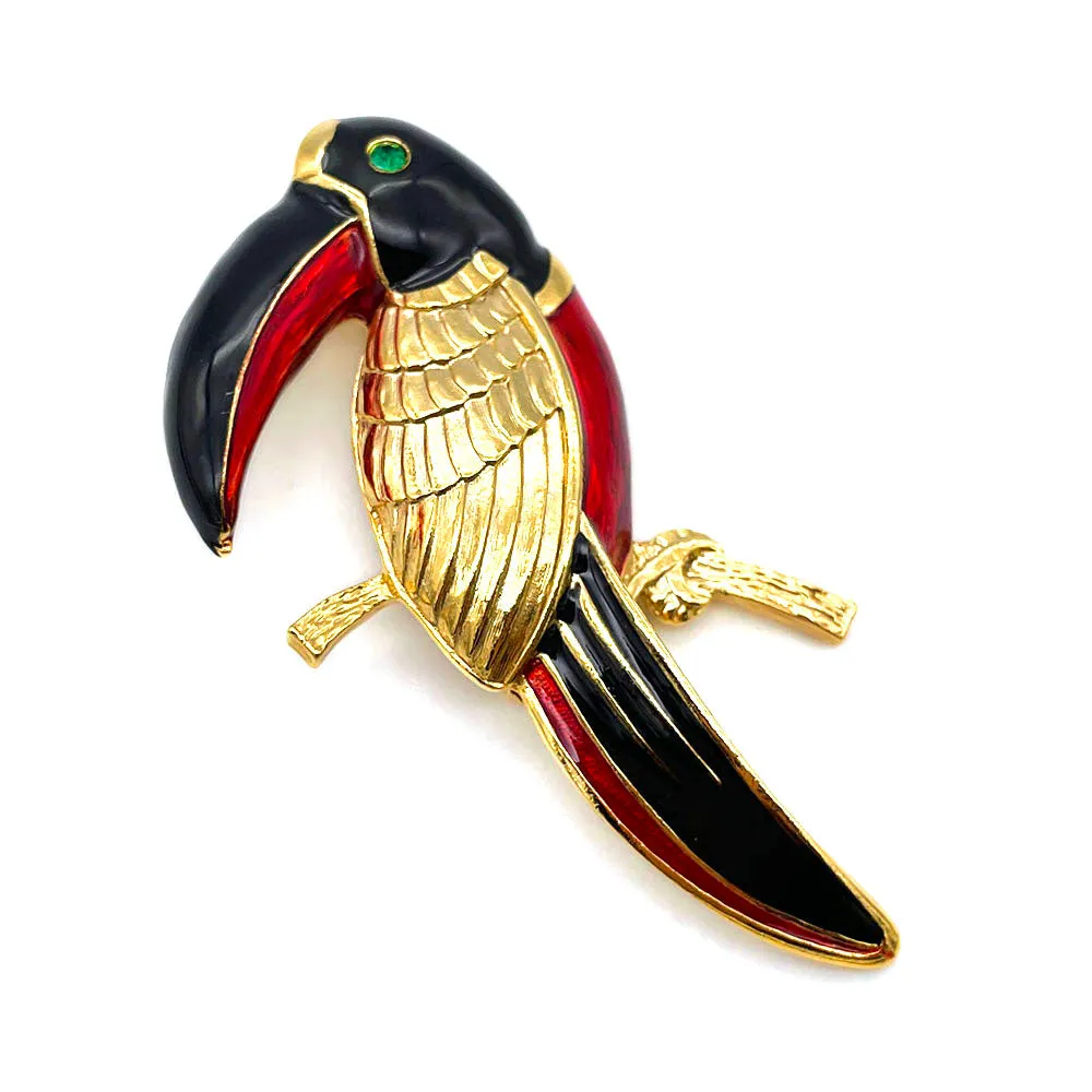 【フランス輸入】ヴィンテージ SPHINX バード エナメル ブローチ/Vintage SPHINX Bird Enamel Brooch