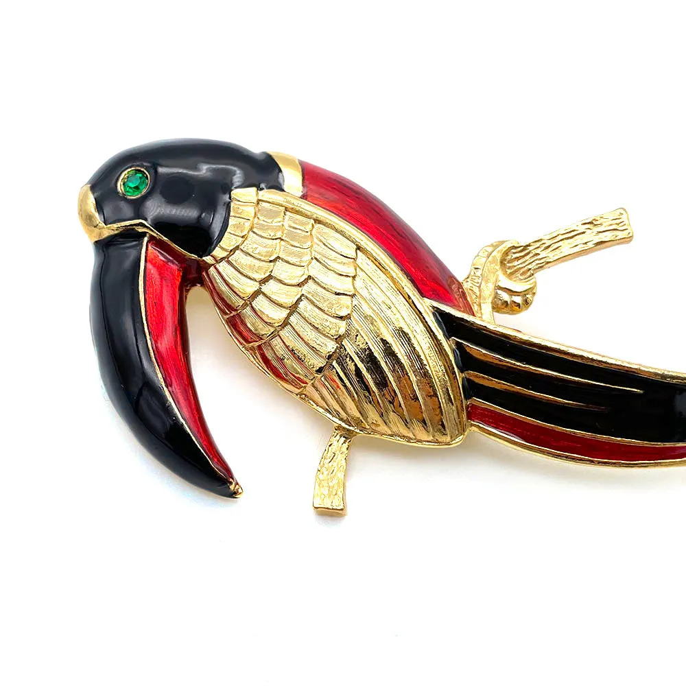 【フランス輸入】ヴィンテージ SPHINX バード エナメル ブローチ/Vintage SPHINX Bird Enamel Brooch